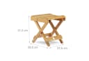 relaxdays Hocker Bambus Klappbar Bild 4