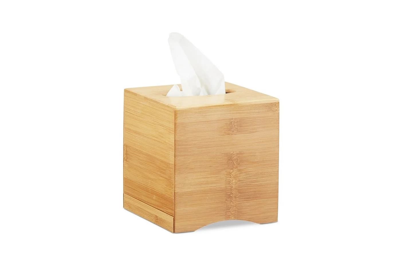 RELAXDAYS Kosmetiktücherbox quadratisch Bambus Natur - Bild 2