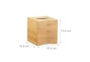 RELAXDAYS Kosmetiktücherbox quadratisch Bambus Natur Bild 4