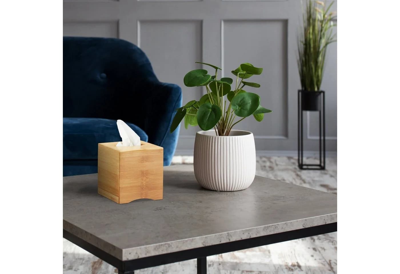 RELAXDAYS Kosmetiktücherbox quadratisch Bambus Natur - Bild 5