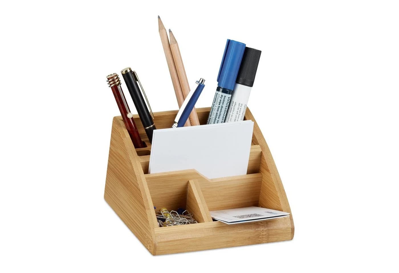 relaxdays Schreibtischaufsatz Bambus Schreibtisch Organizer - Bild 2