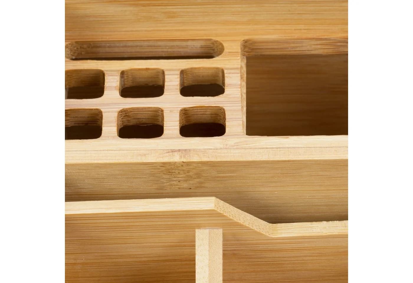relaxdays Schreibtischaufsatz Bambus Schreibtisch Organizer - Bild 5