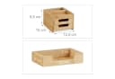 relaxdays Schreibtisch Organizer aus Bambus mit Schubladen Bild 3