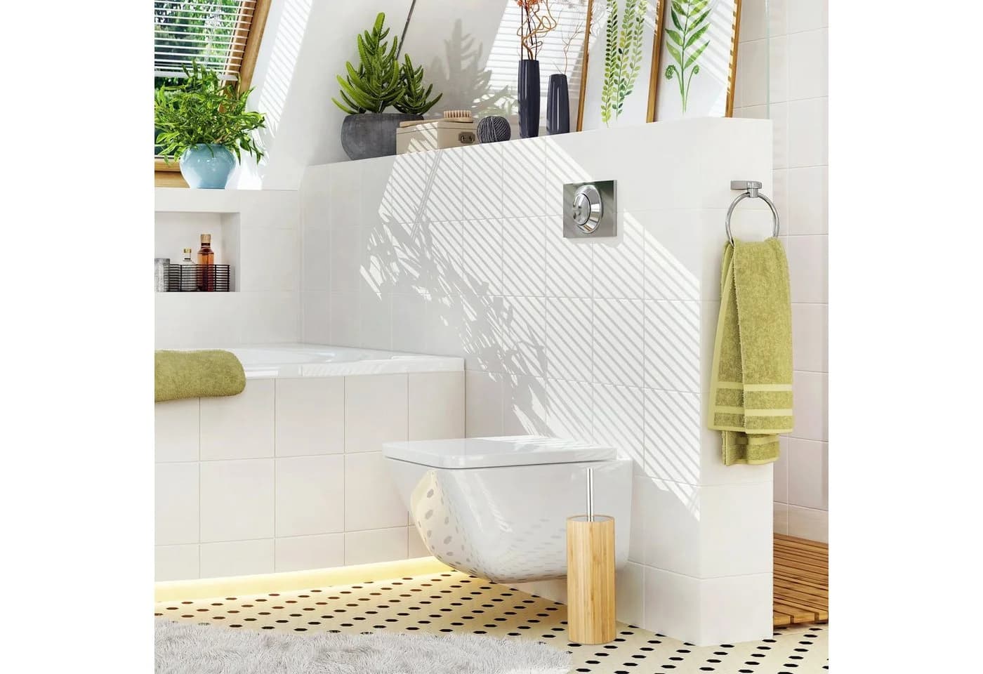 relaxdays WC-Bürstenhalter Bambus mit austauschbarem Kopf - Bild 5