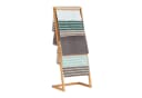 relaxdays Handtuchständer Bambus Freistehend 4 Stufen Natur Bild 2