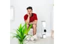 Moderne WC Garnitur aus Chrom und Schwarz Bild 1