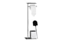 Moderne WC Garnitur aus Chrom und Schwarz Bild 2
