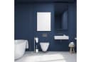 Moderne WC Garnitur aus Chrom und Schwarz Bild 3
