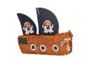 relaxdays Pinata Piratenschiff Braun/Schwarz Bild 2