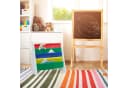 relaxdays Kinderregal Bücherregal mit Stofffächern Bild 3