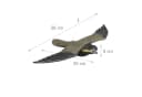 relaxdays Gartenfigur Raubvogel Attrappe Falke Grau/Schwarz/Gelb Bild 4