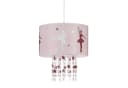 relaxdays Hängeleuchte Rosa mit Ballerina-Motiv und Sternen-Mobil Bild 2