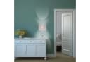 relaxdays Tischleuchte Nachttischlampe Kristall Silber/Grau Bild 1