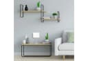relaxdays Tischleuchte silber mit Stoffschirm E27 Bild 5