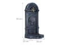 relaxdays Gartenbrunnen Standbrunnen Antik Grau Gold Bild 4