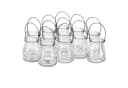 relaxdays Windlicht Glas 12er Set Transparent Bild 2