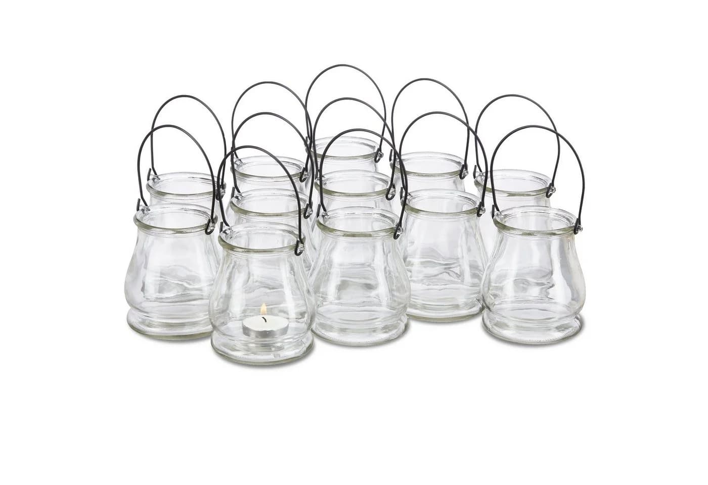 relaxdays Windlicht Glas 12er Set Transparent - Bild 2