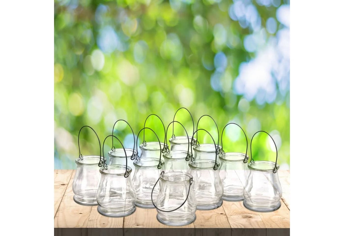 relaxdays Windlicht Glas 12er Set Transparent - Bild 3