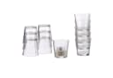 relaxdays Teelichthalter 12er Set Glas Klar Konisch Bild 2