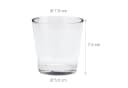 relaxdays Teelichthalter 12er Set Glas Klar Konisch Bild 4