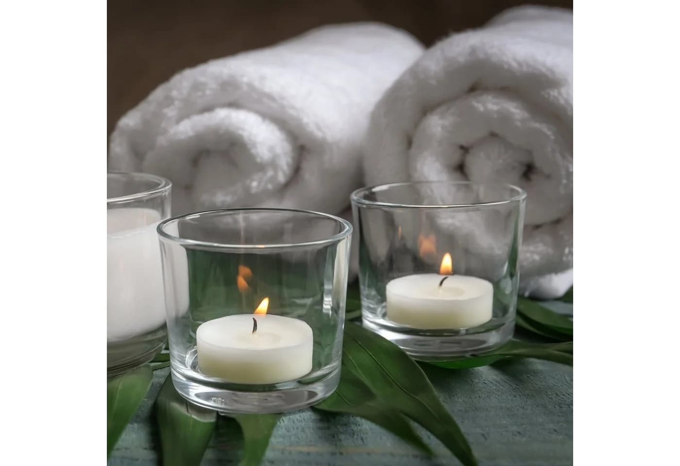 relaxdays Teelichthalter 12er Set Glas Klar Konisch - Bild 5