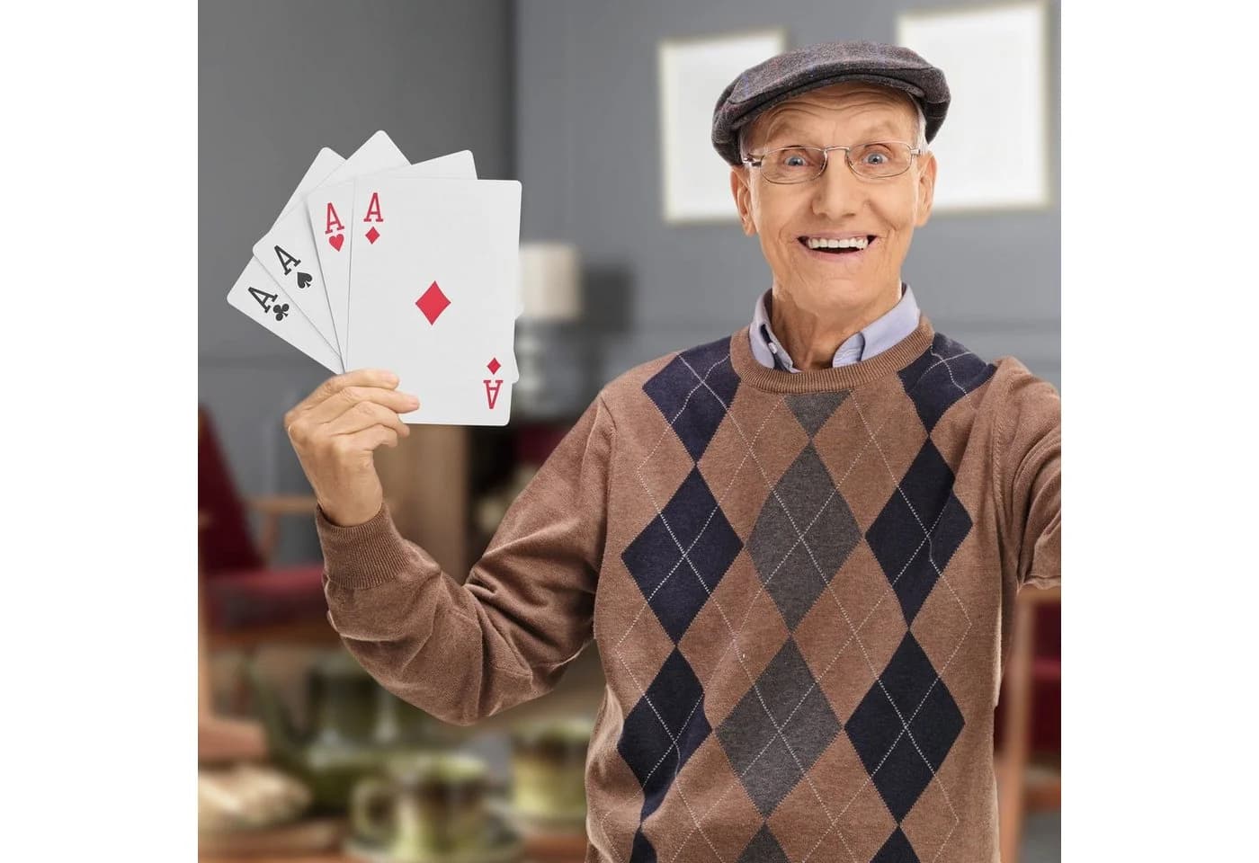 relaxdays Jumbo Pokerkarten 54-tlg. Kunststoff Extra Groß Schwarz/Weiß