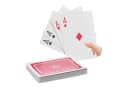 relaxdays Jumbo Pokerkarten 54-tlg. Kunststoff Extra Groß Schwarz/Weiß Bild 2