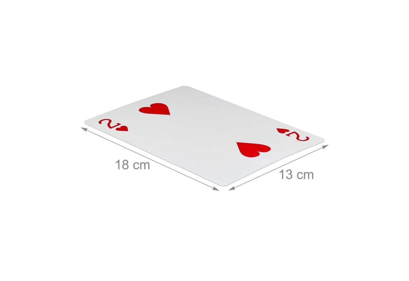 relaxdays Jumbo Pokerkarten 54-tlg. Kunststoff Extra Groß Schwarz/Weiß - Bild 4