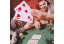 relaxdays Jumbo Pokerkarten 54-tlg. Kunststoff Extra Groß Schwarz/Weiß Bild 5