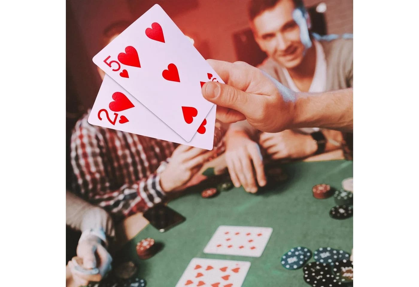 relaxdays Jumbo Pokerkarten 54-tlg. Kunststoff Extra Groß Schwarz/Weiß - Bild 5