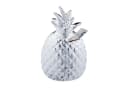 relaxdays Spardose Ananas Silber Keramik Bild 2