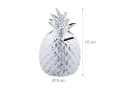 relaxdays Spardose Ananas Silber Keramik Bild 4