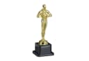 relaxdays Dekofigur Siegerfigur Gold/Schwarz Bild 2