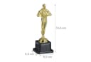 relaxdays Dekofigur Siegerfigur Gold/Schwarz Bild 3
