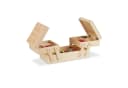relaxdays Nähkästchen Holz Braun mit 5 Fächern Bild 2