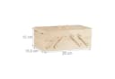 relaxdays Nähkästchen Holz Braun mit 5 Fächern Bild 4