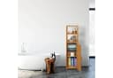 relaxdays Badregal Bambus 6 Ablage Naturholz Bild 1