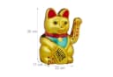 relaxdays Winkekatze XL Gold Batteriebetrieben Glücksbringer Bild 4