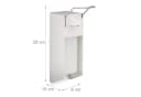 relaxdays Wandspender 500 ml Hygienisch mit Ellbogenpump Bild 4