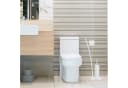 relaxdays Toilettenpapierhalter WC-Set Weiß Bild 1
