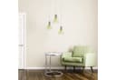relaxdays Beistelltisch rund Glas Edelstahl Silber Bild 3