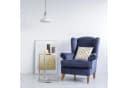 relaxdays Beistelltisch rund Glas Edelstahl Silber Bild 5