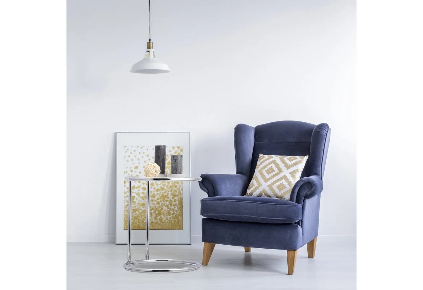 relaxdays Beistelltisch rund Glas Edelstahl Silber - Bild 5