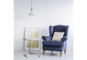relaxdays Beistelltisch höhenverstellbar Glas Metall Silber Bild 1