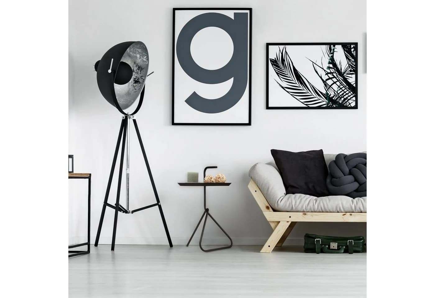 relaxdays Beistelltisch Metall Schwarz mit Griff - Bild 5