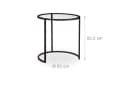 relaxdays Satztisch Beistelltische 2er Set Glas Schwarz Bild 4