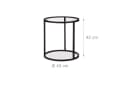 relaxdays Satztisch Beistelltische 2er Set Glas Schwarz Bild 5