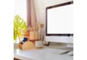relaxdays Stiftehalter Organizer Bambus 4 Fächer Natur Bild 3