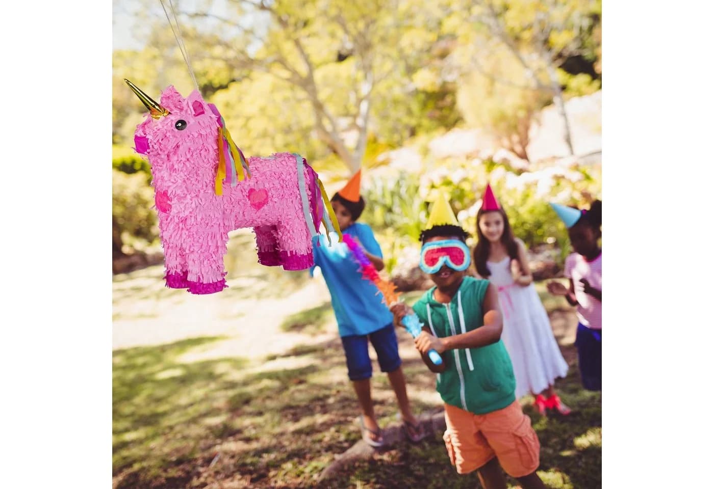 relaxdays Pinata Einhorn Rosa-Pink Partydeko