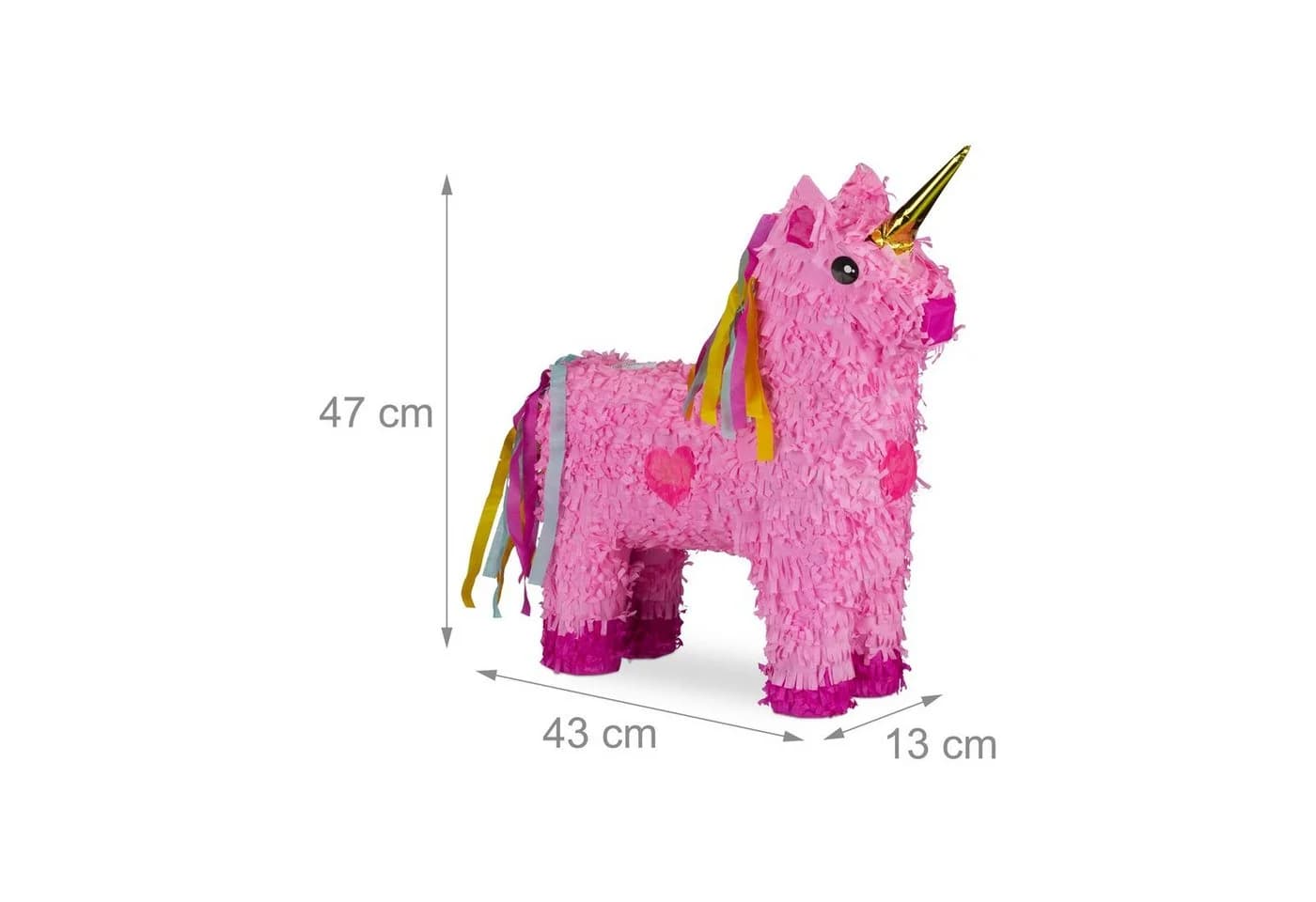 relaxdays Pinata Einhorn Rosa-Pink Partydeko - Bild 4